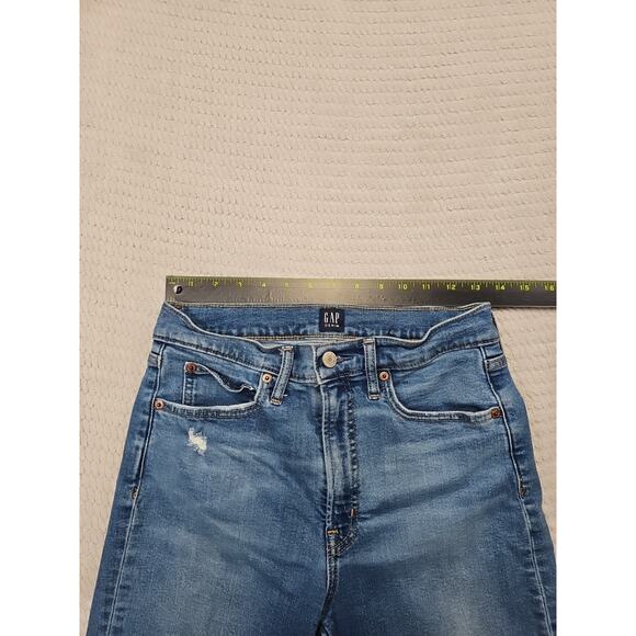 Gap Jeans Womens 6 Cigarette Stretch Denim Raw Hem - Picture 3 of 9